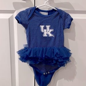12 month UK (university of Kentucky) onesie with tutu attached